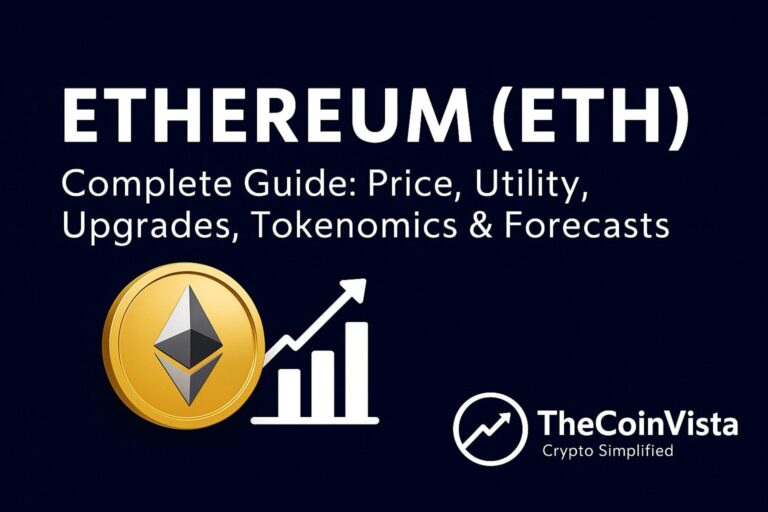 Ethereum (ETH) – Complete Guide: Price, Utility, Upgrades, Tokenomics & Forecasts